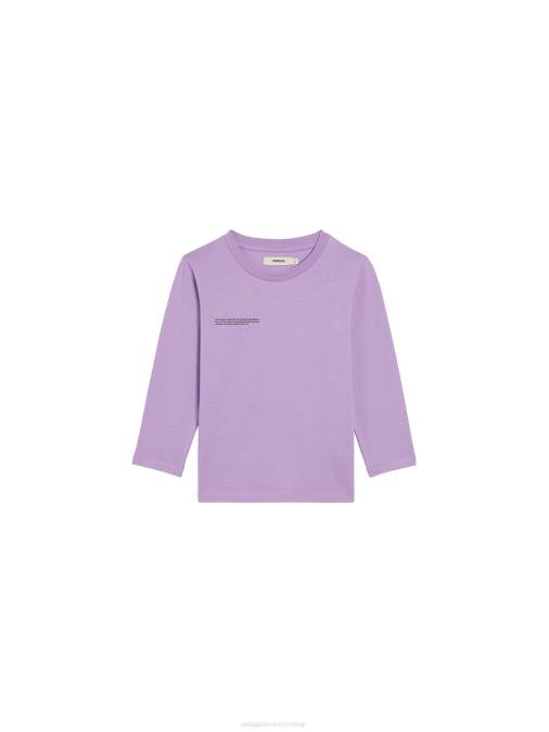 niños camiseta de manga larga 365 Pangaia orquídea púrpura ropa TDTH597