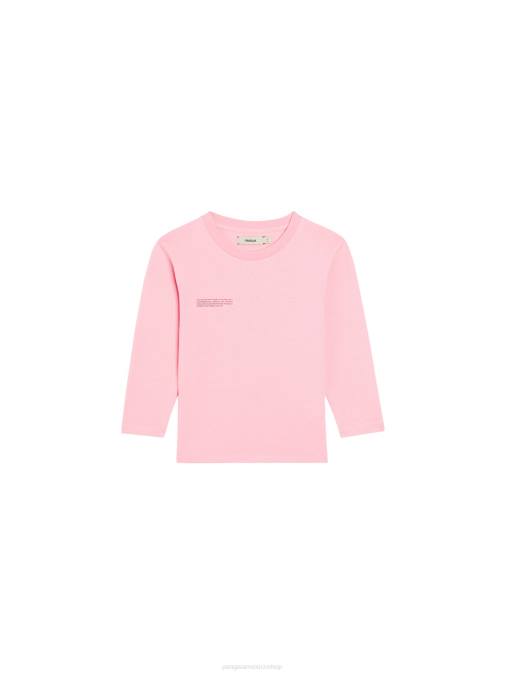 niños camiseta de manga larga 365 Pangaia rosa sakura ropa TDTH600