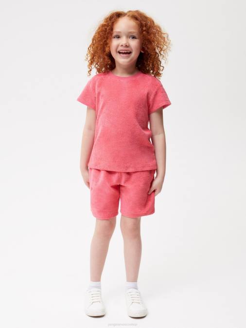 niños camiseta de toalla Pangaia loto rosa ropa TDTH589