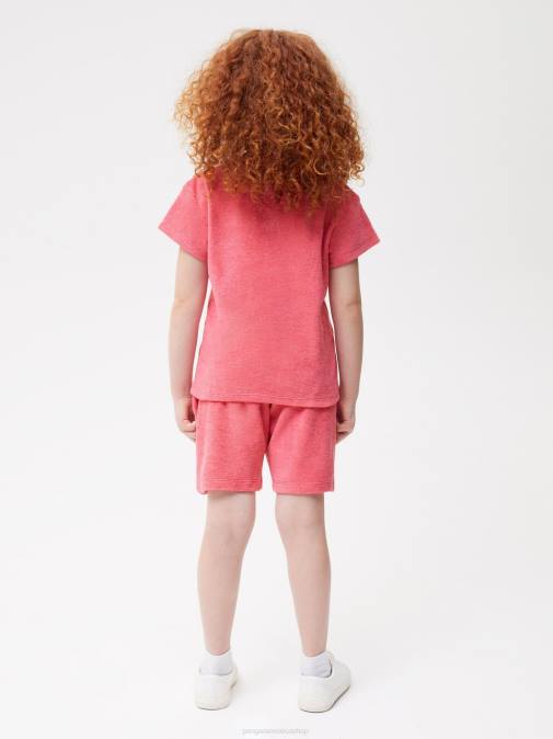 niños camiseta de toalla Pangaia loto rosa ropa TDTH589