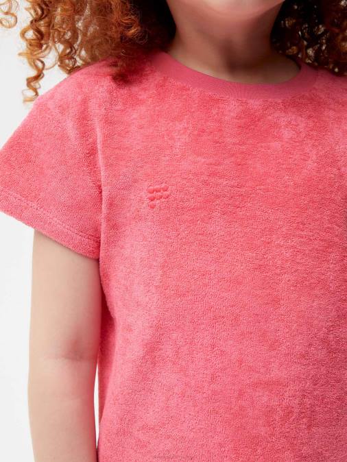 niños camiseta de toalla Pangaia loto rosa ropa TDTH589