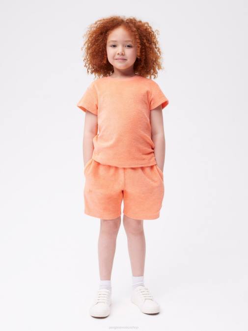 niños camiseta de toalla Pangaia melocotón perfecto ropa TDTH584