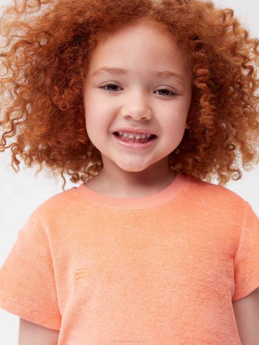 niños camiseta de toalla Pangaia melocotón perfecto ropa TDTH584