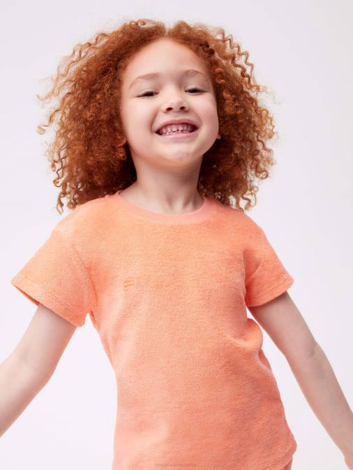 niños camiseta de toalla Pangaia melocotón perfecto ropa TDTH584