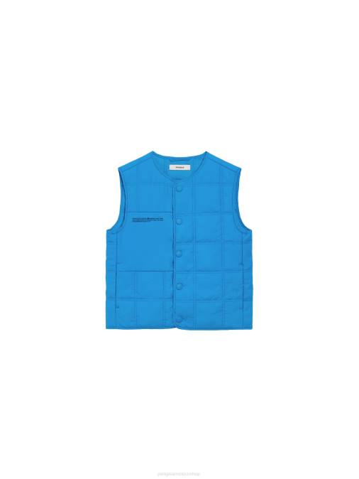 niños chaleco capitonado flwrdwn Pangaia azul cerúleo ropa TDTH654