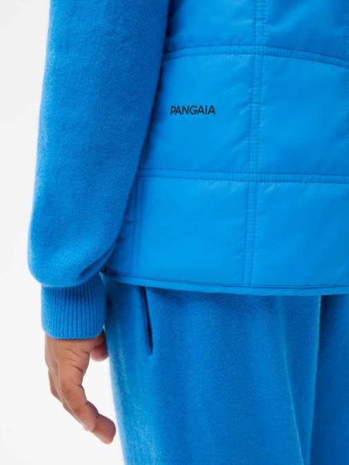 niños chaleco capitonado flwrdwn Pangaia azul cerúleo ropa TDTH654