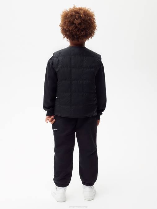 niños chaleco capitonado flwrdwn Pangaia negro ropa TDTH653