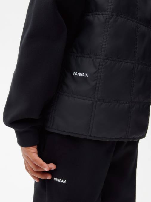 niños chaleco capitonado flwrdwn Pangaia negro ropa TDTH653