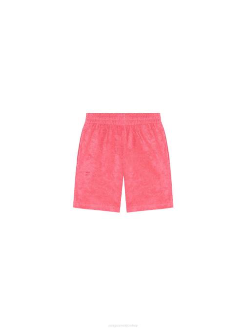 niños pantalones cortos de toalla Pangaia loto rosa ropa TDTH615