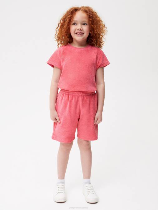 niños pantalones cortos de toalla Pangaia loto rosa ropa TDTH615