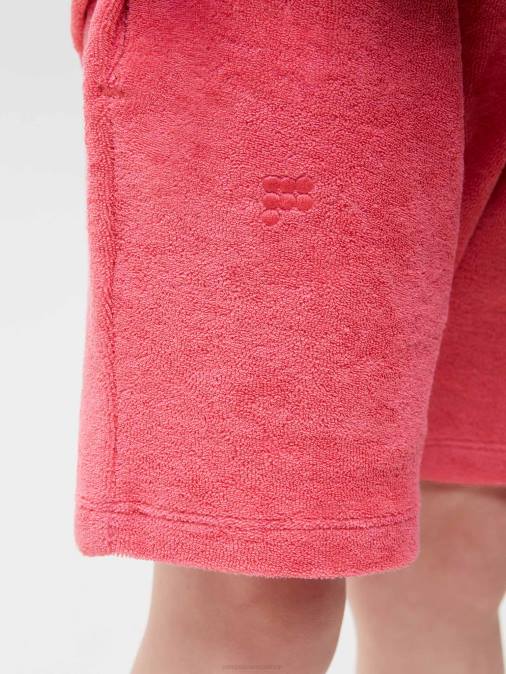 niños pantalones cortos de toalla Pangaia loto rosa ropa TDTH615
