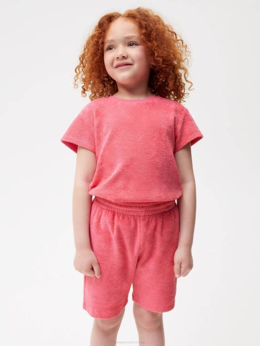 niños pantalones cortos de toalla Pangaia loto rosa ropa TDTH615