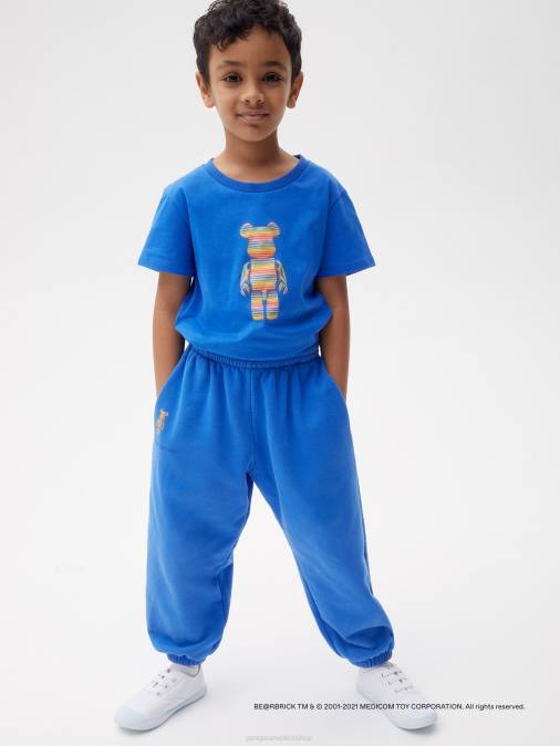 niños pantalones de chándal be@rbrick x haroshi Pangaia azul cobalto ropa TDTH642