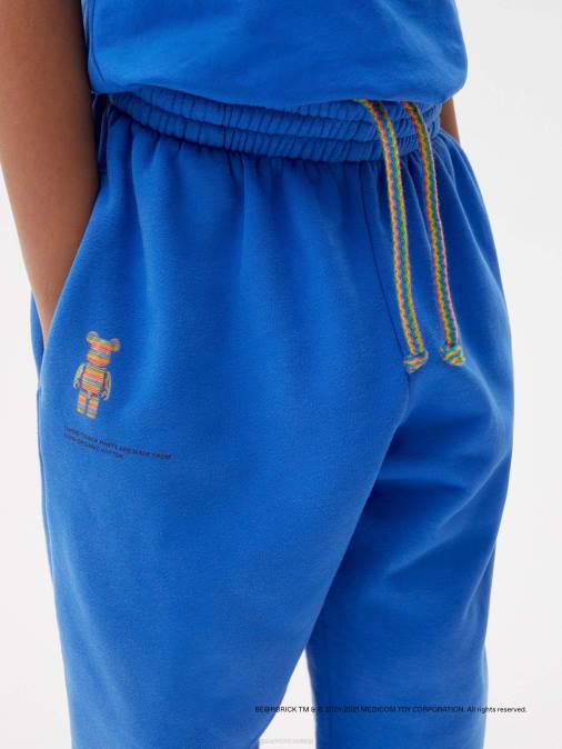 niños pantalones de chándal be@rbrick x haroshi Pangaia azul cobalto ropa TDTH642