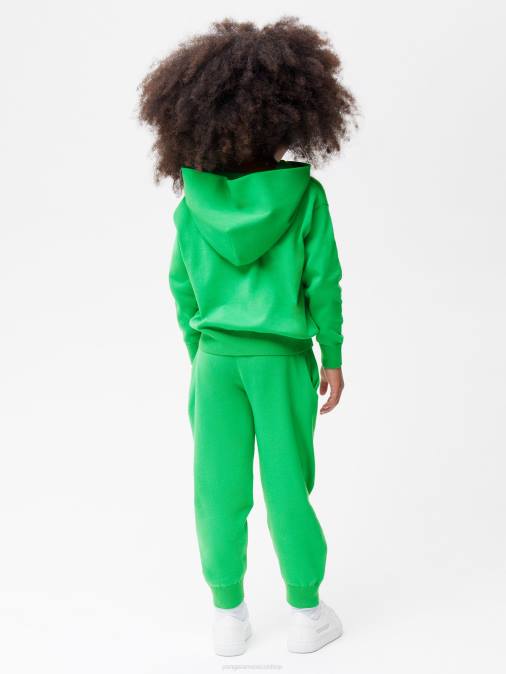 niños pantalones de chándal de punto de algodón orgánico Pangaia Jade verde ropa TDTH643