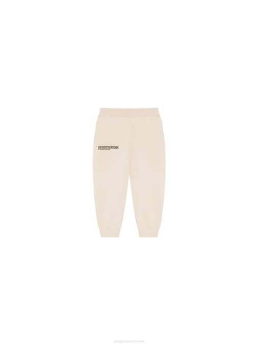 niños pantalones de chándal de punto de algodón orgánico Pangaia arena ropa TDTH628