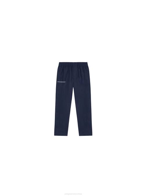niños pantalones de lino de aloe Pangaia Azul marino ropa TDTH635