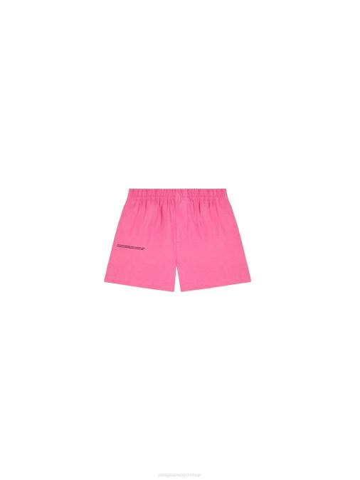 niños shorts de lino con aloe Pangaia rosa flamenco ropa TDTH609