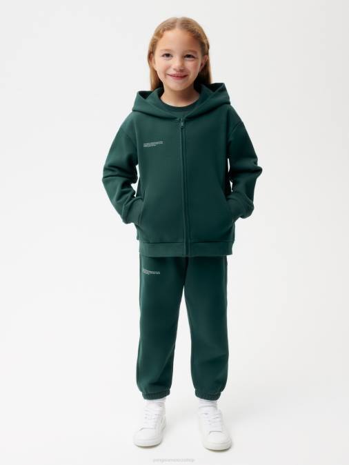 niños sudadera con cremallera 365 Pangaia follaje verde ropa TDTH558