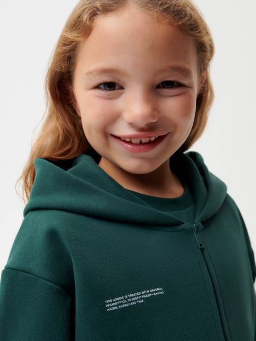 niños sudadera con cremallera 365 Pangaia follaje verde ropa TDTH558