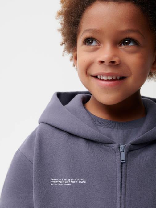 niños sudadera con cremallera 365 Pangaia pizarra azul ropa TDTH553