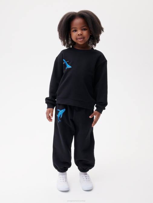 niños sudadera wahp Pangaia negro ropa TDTH568