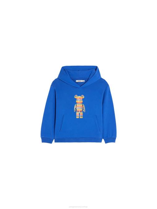 niños x haroshi be@rbrick sudadera con capucha Pangaia azul cobalto ropa TDTH563