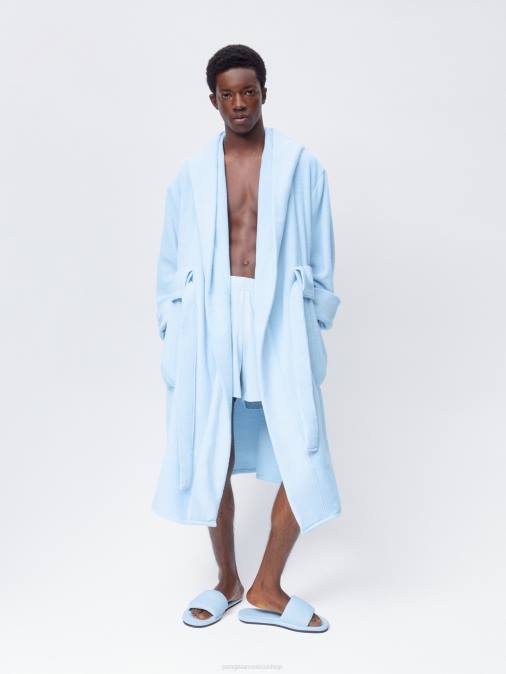unisexo bata de baño Pangaia piedra lunar azul accesorios TDTH666