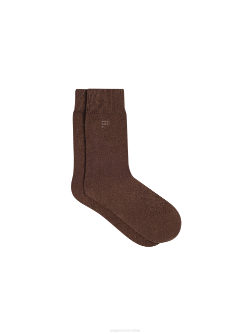 unisexo calcetines de cachemira reciclada Pangaia Castaño accesorios TDTH498