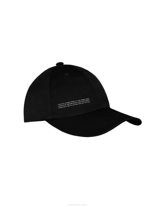 unisexo gorra de béisbol de sarga de cáñamo oleaginoso Pangaia negro accesorios TDTH692