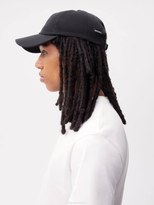 unisexo gorra de béisbol de sarga de cáñamo oleaginoso Pangaia negro accesorios TDTH692