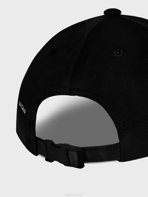 unisexo gorra de béisbol de sarga de cáñamo oleaginoso Pangaia negro accesorios TDTH692