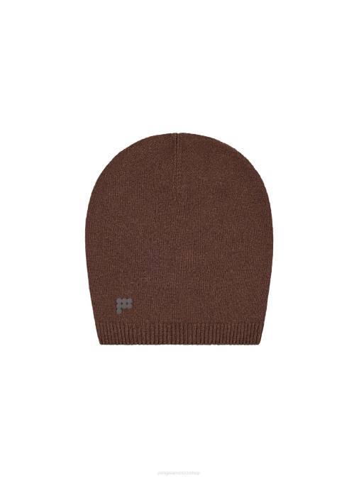 unisexo gorro de cachemir reciclado Pangaia Castaño accesorios TDTH501