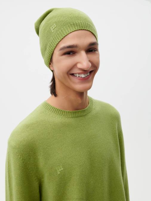 unisexo gorro de cachemir reciclado Pangaia Pasto verde accesorios TDTH506
