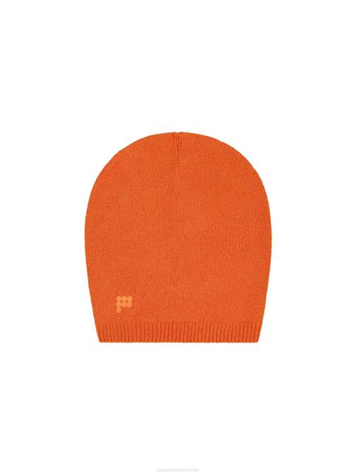 unisexo gorro de cachemir reciclado Pangaia naranja canela accesorios TDTH505