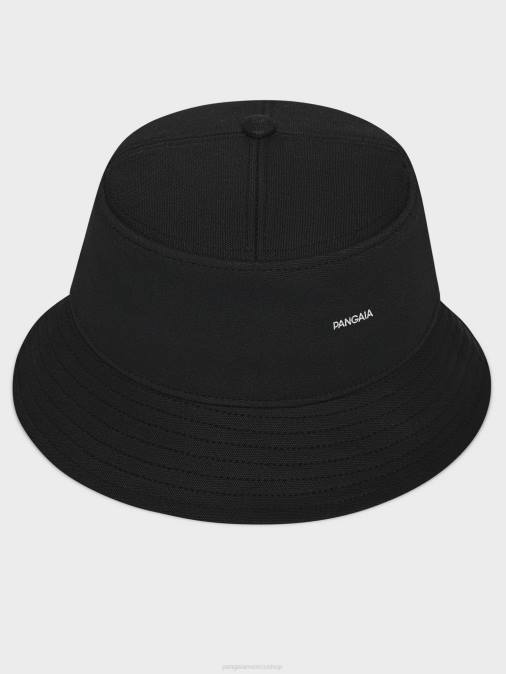 unisexo sombrero de pescador de cáñamo oleaginoso Pangaia negro accesorios TDTH690