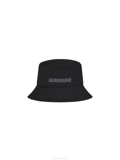 unisexo sombrero de pescador de lona de cáñamo oleaginoso Pangaia negro accesorios TDTH659