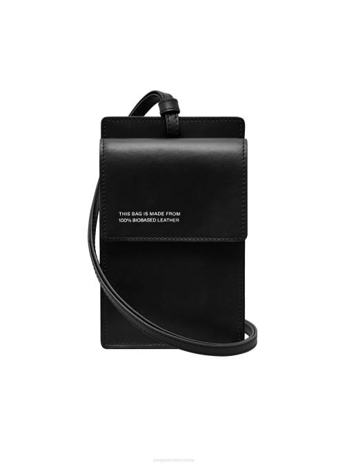 unisexo titular de pasaporte de base biológica Pangaia negro accesorios TDTH682